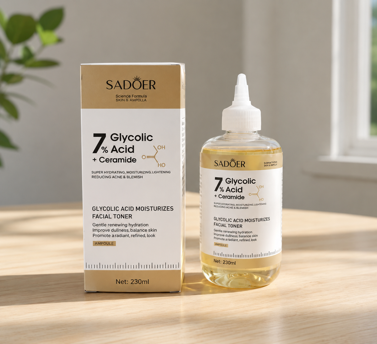 Tonico Facial Ácido Glicólico 7% + Ceramidas