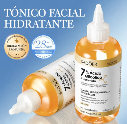 Tonico Facial Ácido Glicólico 7% + Ceramidas